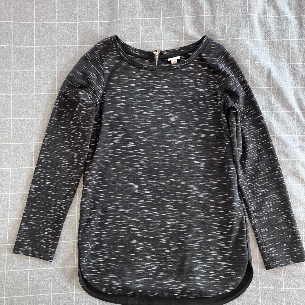 Merona Black and White Long Sleeve Tee